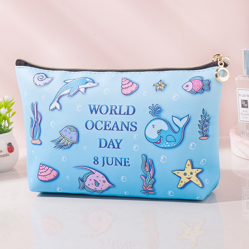 Kosmētikas soma ar ziedu rakstu, ūdensizturīgs PU materiāls, pārnēsājama ceļojumu kosmētikas soma sievietēm ar poliestera oderi