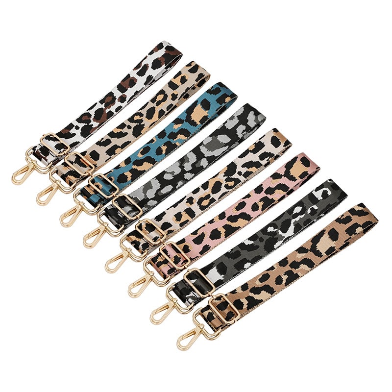 Remen za torbu preko ramena, leopard print, prilagodljiv, jacquard dug remen