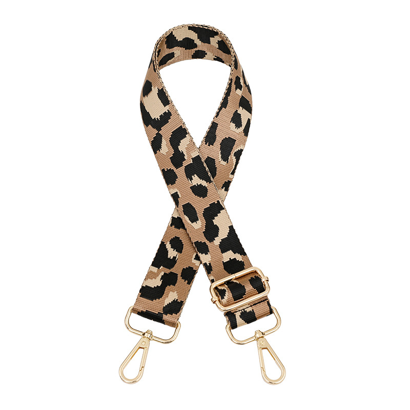 Remen za torbu preko ramena, leopard print, prilagodljiv, jacquard dug remen