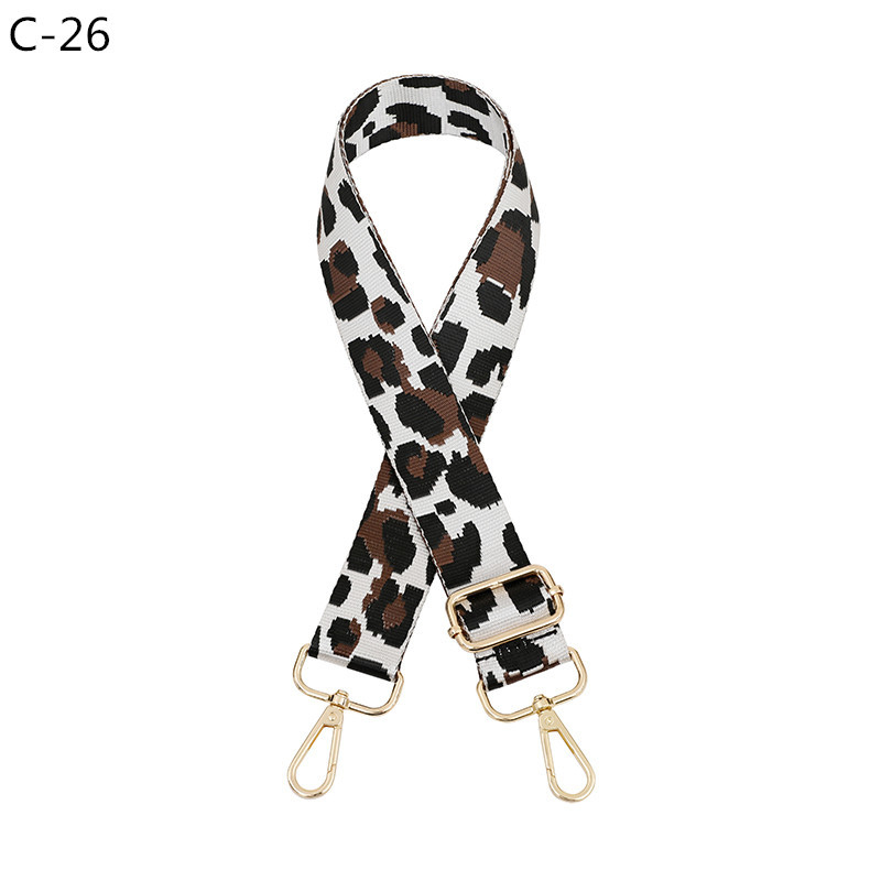 Remen za torbu preko ramena, leopard print, prilagodljiv, jacquard dug remen