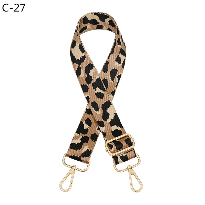 Remen za torbu preko ramena, leopard print, prilagodljiv, jacquard dug remen