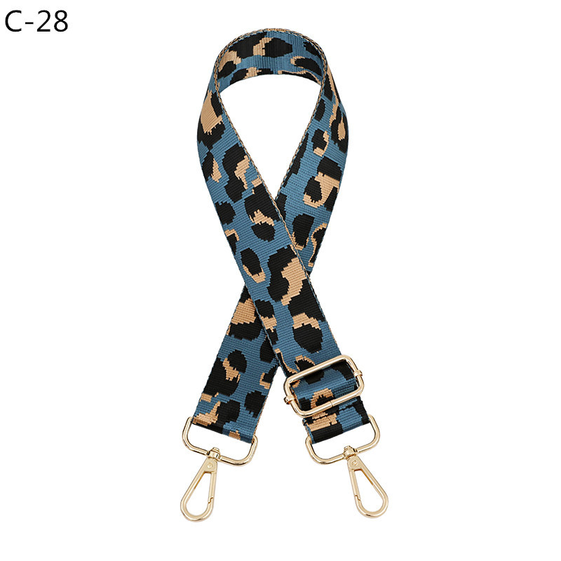 Remen za torbu preko ramena, leopard print, prilagodljiv, jacquard dug remen