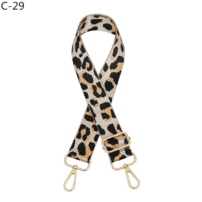 Remen za torbu preko ramena, leopard print, prilagodljiv, jacquard dug remen