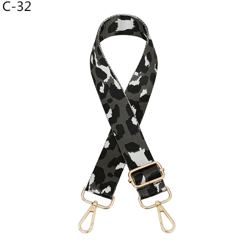 Remen za torbu preko ramena, leopard print, prilagodljiv, jacquard dug remen