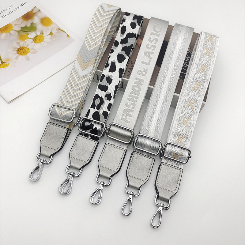 Remen za ramensku torbu – podesivi, široki, s prugama; poliester; otporan na habanje