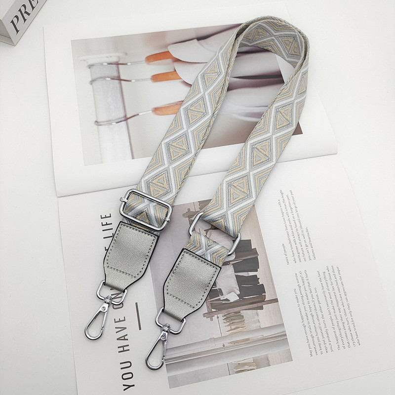 Remen za ramensku torbu – podesivi, široki, s prugama; poliester; otporan na habanje