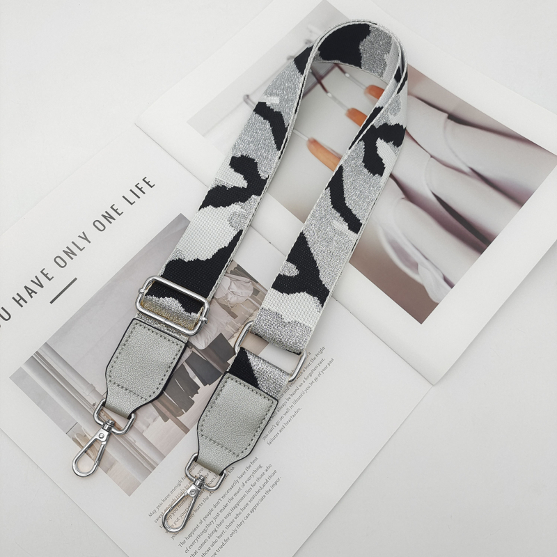 Remen za ramensku torbu – podesivi, široki, s prugama; poliester; otporan na habanje