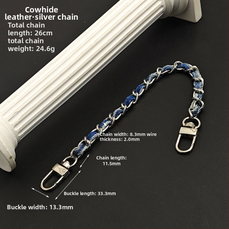 Billions metalni lančani remen za crossbody torbu — ultra lagan, smanjuje opterećenje, gradijentni uzorak, ležerni stil putovanja