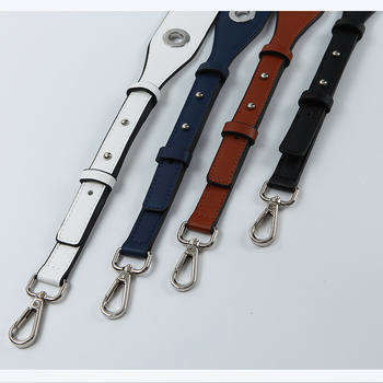 Remen za ramenu torbu, perforiran, podesiv, pretvara u crossbody ili nošenje na jedno rame, PU materijal, ulični stil