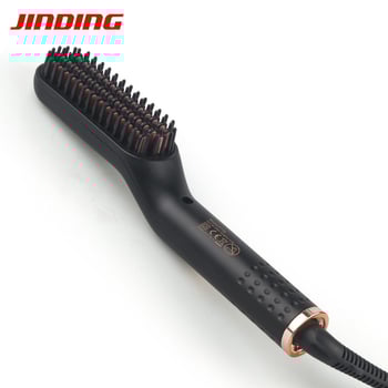 Мъжки гребен 2 в 1 за изправяне на коса, гребен за оформяне на брада, маша за коса и инструмент за изправяне