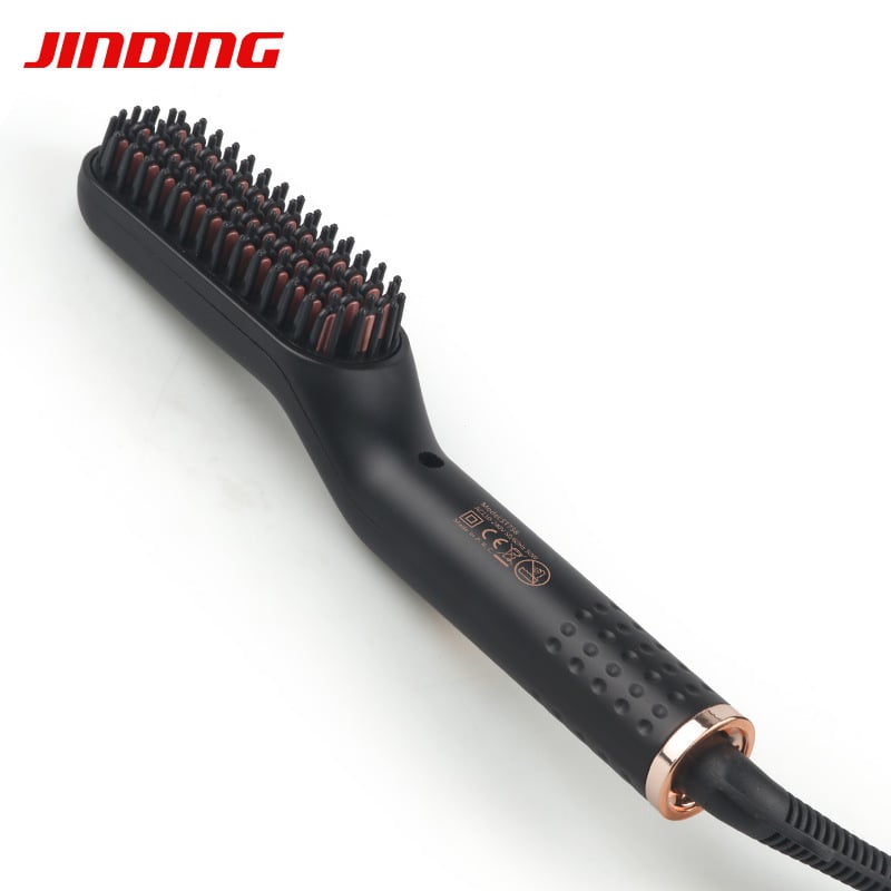 Мъжки гребен 2 в 1 за изправяне на коса, гребен за оформяне на брада, маша за коса и инструмент за изправяне