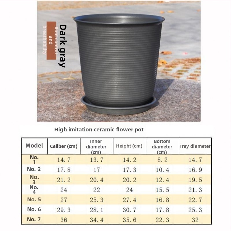 Šaknų kontrolei skirtas gėlių vazonas, kvėpuojanti keramika, pastatomas ant grindų, paprastas stilius