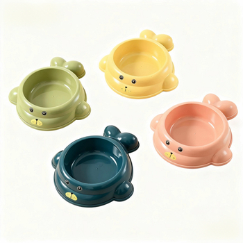 Posuda za mačke za sporo hranjenje s unutarnjim nehrđajućim čelikom i vanjskim PP kućištem, dizajn protiv prevrtanja