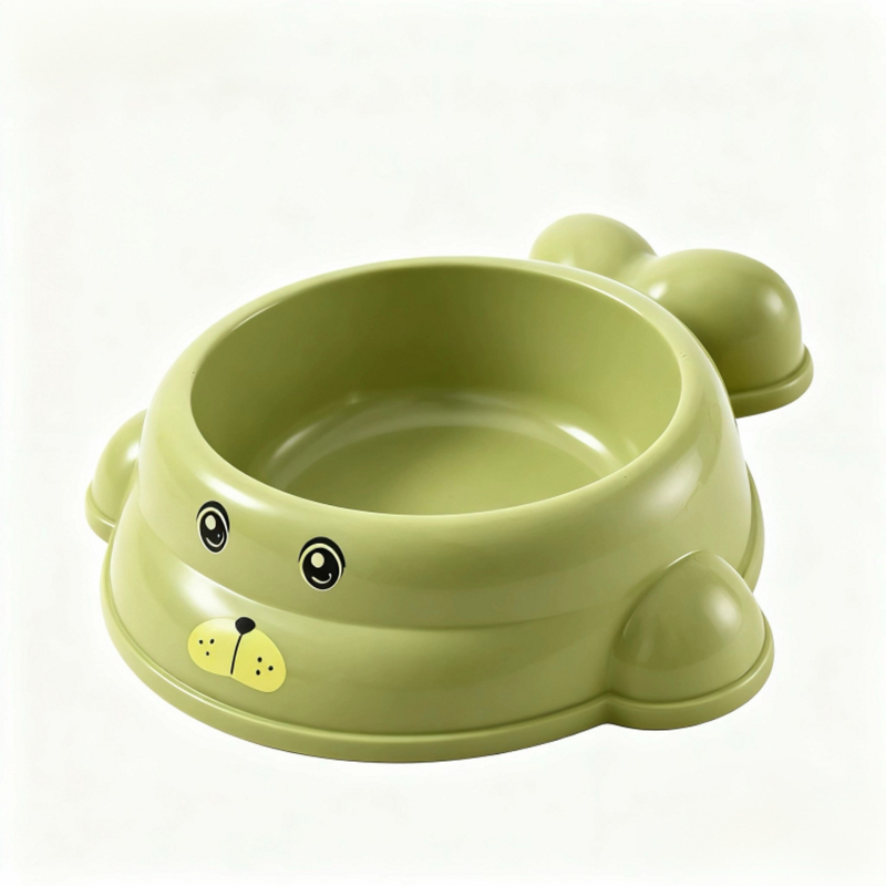 Posuda za mačke za sporo hranjenje s unutarnjim nehrđajućim čelikom i vanjskim PP kućištem, dizajn protiv prevrtanja