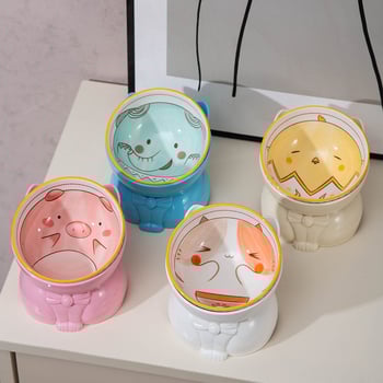 Keramička zdjela za mačke s potporom za vrat, sprječava prosipanje, podignuta nagiba, za mačiće