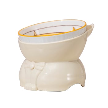 Keramička zdjela za mačke s potporom za vrat, sprječava prosipanje, podignuta nagiba, za mačiće