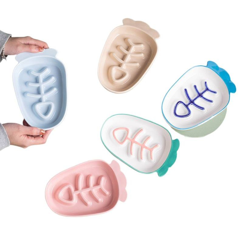 Kaķa keramikas bļoda, manuāla barošana, nav automātiskas barošanas, mājdzīvnieku barība