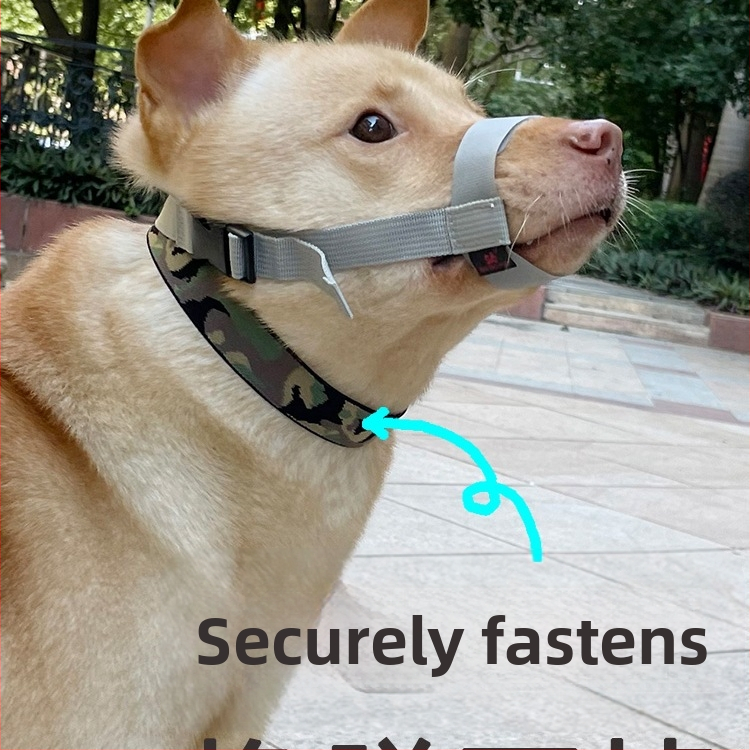 Suņa mute aizsargs, novēršot kodienu un riešanu, īss mutes dizains, mājdzīvnieku maska, materiāls: zīda zieds