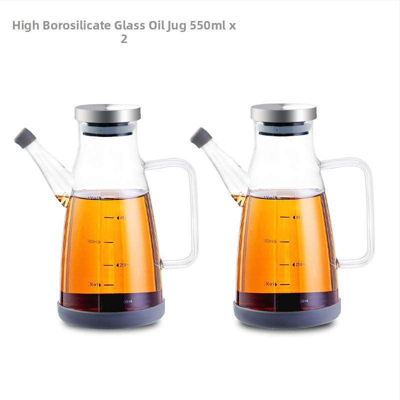 Alyvu aliejaus buteliukas iš borosilikato, sandarus, su matavimo skale, su įspaustu logotipu, prekės ženklas aileyou, šiuolaikinis stilius