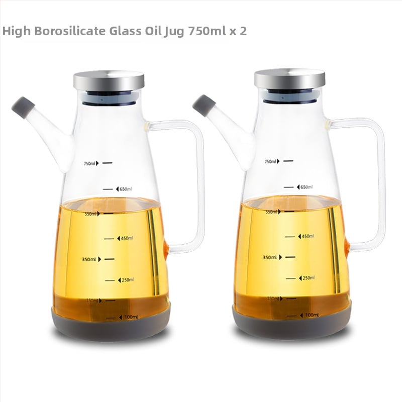 Alyvu aliejaus buteliukas iš borosilikato, sandarus, su matavimo skale, su įspaustu logotipu, prekės ženklas aileyou, šiuolaikinis stilius