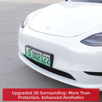 Tesla Model Y un Model 3 numura zīmju rāmis – plastmasas, aizsardzība, saderīgs ar Model Y/Model 3