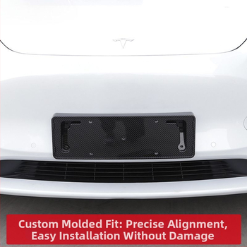 Tesla Model Y un Model 3 numura zīmju rāmis – plastmasas, aizsardzība, saderīgs ar Model Y/Model 3