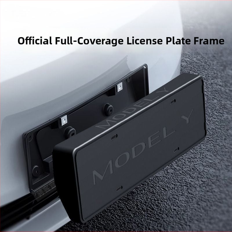 Tesla Model Y un Model 3 numura zīmju rāmis – plastmasas, aizsardzība, saderīgs ar Model Y/Model 3