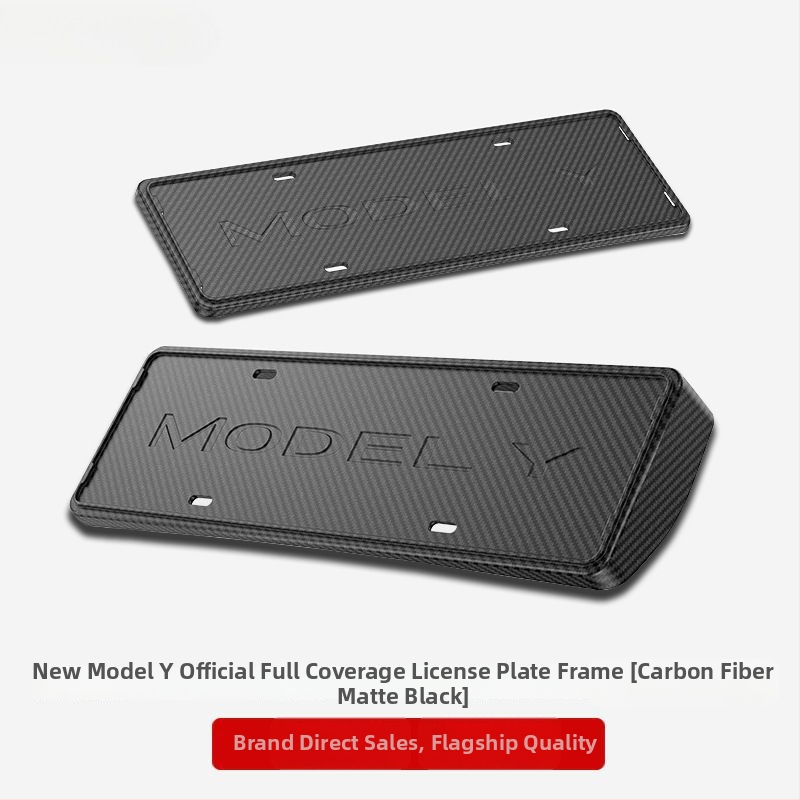 Tesla Model Y un Model 3 numura zīmju rāmis – plastmasas, aizsardzība, saderīgs ar Model Y/Model 3