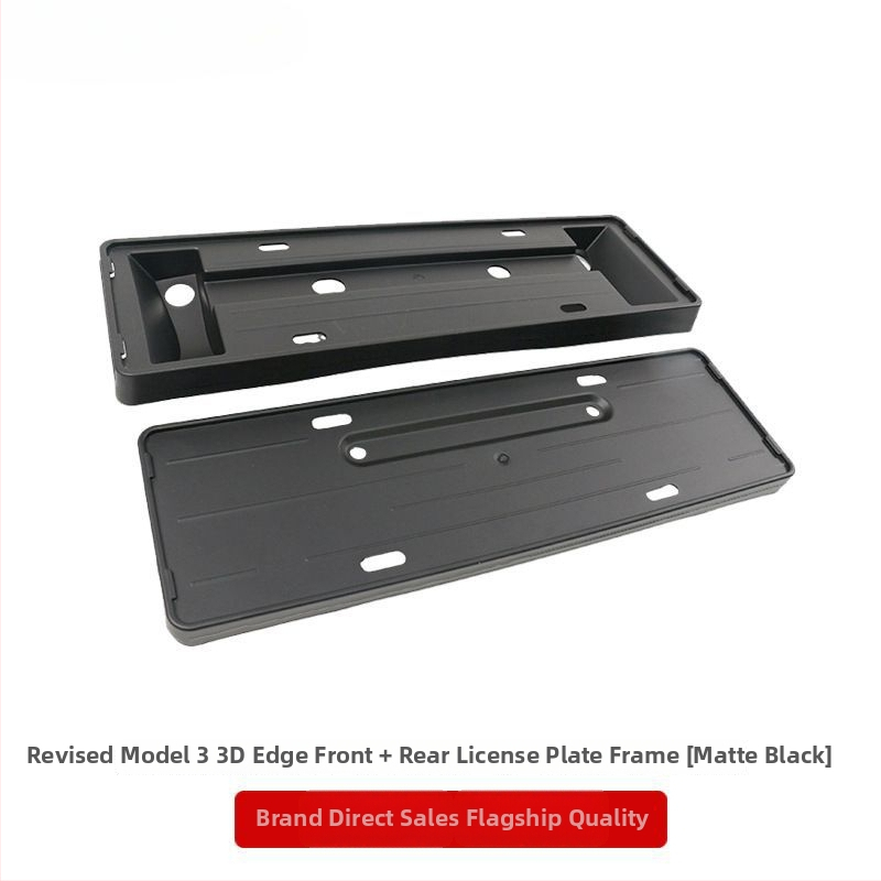 Tesla Model Y un Model 3 numura zīmju rāmis – plastmasas, aizsardzība, saderīgs ar Model Y/Model 3
