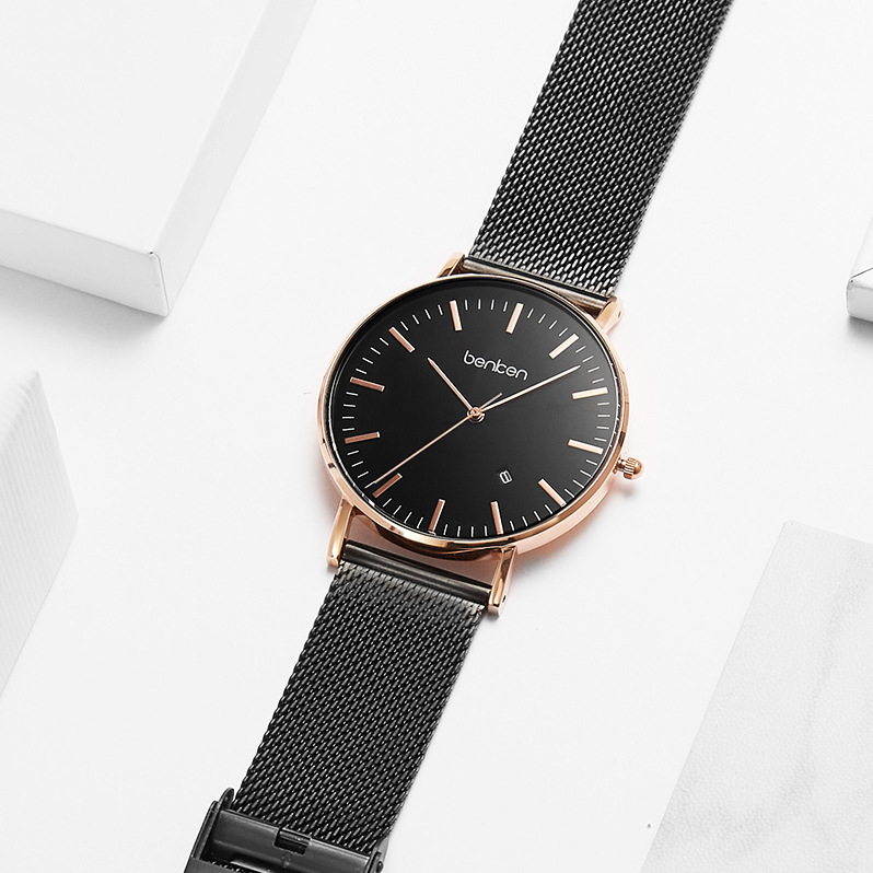Benken BK7003MQ muški kvarcni sat, ultra-tanki, vodootporan 30M, kalendar, analogni prikaz