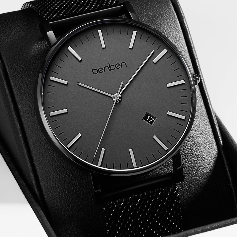 Benken BK7003MQ muški kvarcni sat, ultra-tanki, vodootporan 30M, kalendar, analogni prikaz