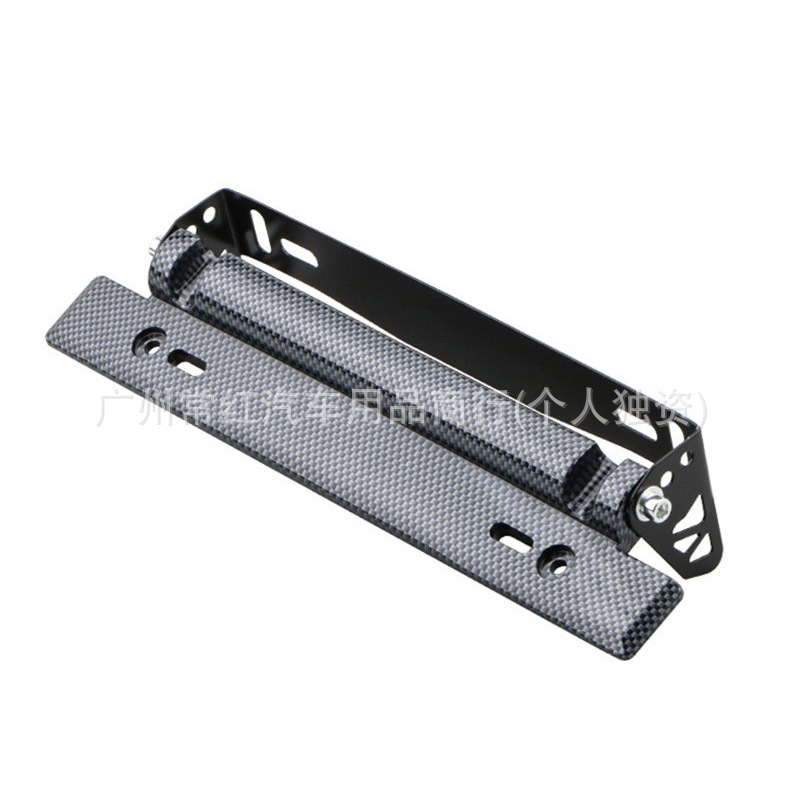 Nerūdijančio plieno numerio žymos laikiklis, universalus suderinamumas, modelis: License plate holder (Install), prekė Always red, detalės numeris 1