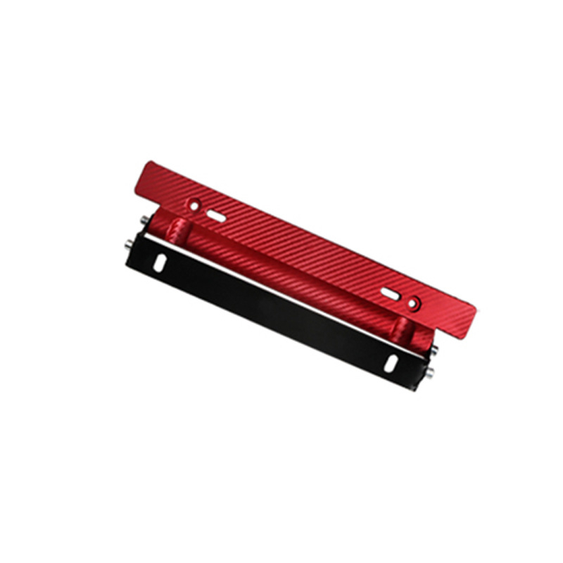 Nerūdijančio plieno numerio žymos laikiklis, universalus suderinamumas, modelis: License plate holder (Install), prekė Always red, detalės numeris 1