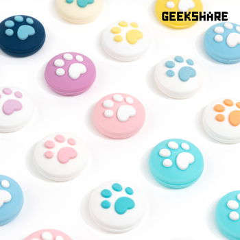 Nintendo Switch Lite silikono džojstiko dangtelių rinkinys su kačių nagų dizainu; įtraukti keturi dangteliai; suderinama su Nintendo Switch ir Switch Lite; svoris apie 19 g