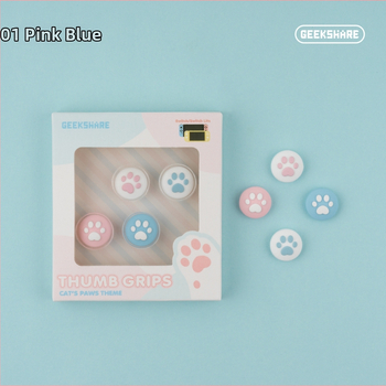 Nintendo Switch Lite silikono džojstiko dangtelių rinkinys su kačių nagų dizainu; įtraukti keturi dangteliai; suderinama su Nintendo Switch ir Switch Lite; svoris apie 19 g