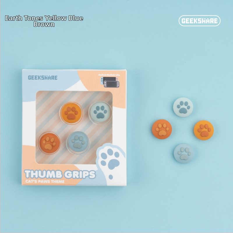 Silikónový set krytiek joystickov pre Nintendo Switch Lite s motívom mačacích pazúrov; obsahuje štyri krytky; kompatibilný s Nintendo Switch a Switch Lite; hmotnosť približne 19 g