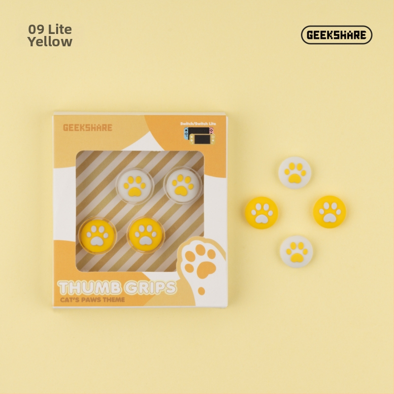 Nintendo Switch Lite silikono džojstiko dangtelių rinkinys su kačių nagų dizainu; įtraukti keturi dangteliai; suderinama su Nintendo Switch ir Switch Lite; svoris apie 19 g