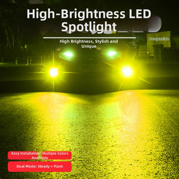 LED ködlámpa lézer lencsével, alumínium ház, H11-hez, 12V, 20W, 6500K, LED 3030