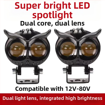 LED priekinis žibintas elektriniam tricikliui – didelis ryškumas, mirganti pelėdos rašto šviesa