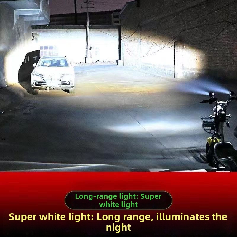 LED priekinis žibintas elektriniam tricikliui – didelis ryškumas, mirganti pelėdos rašto šviesa