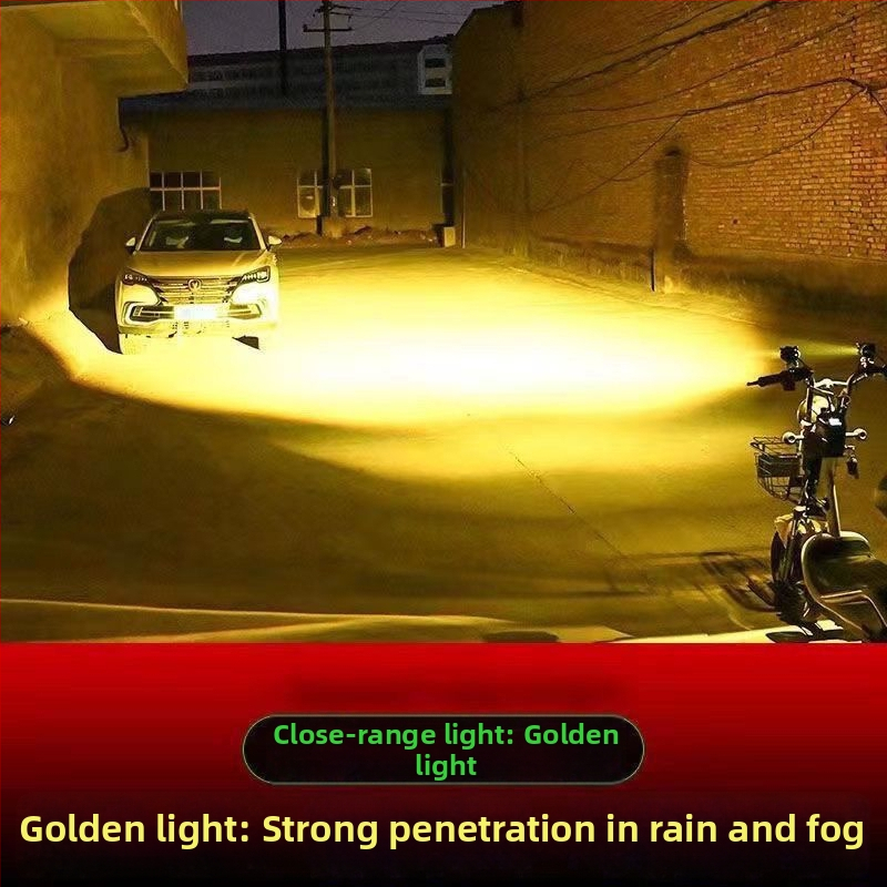 LED priekinis žibintas elektriniam tricikliui – didelis ryškumas, mirganti pelėdos rašto šviesa