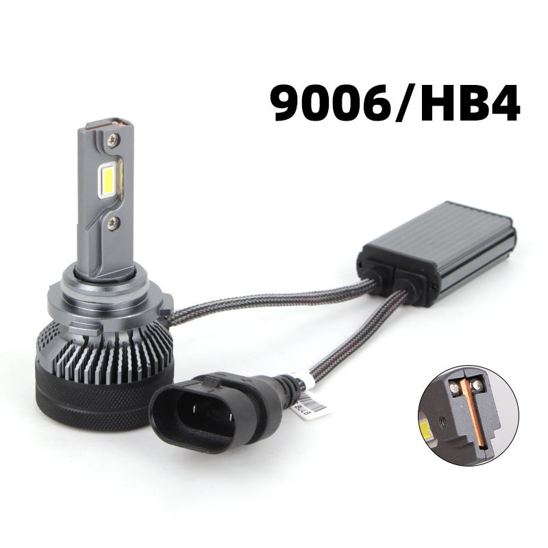 Automobiļa LED lukturs ar integrētu augstu un zemo staru un dubultu vara cauruli (55W, 12V, 5500 lm, IP67, 50000 h)