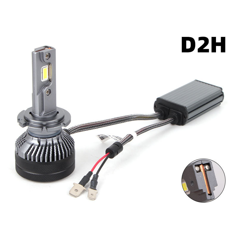 Automobiļa LED lukturs ar integrētu augstu un zemo staru un dubultu vara cauruli (55W, 12V, 5500 lm, IP67, 50000 h)