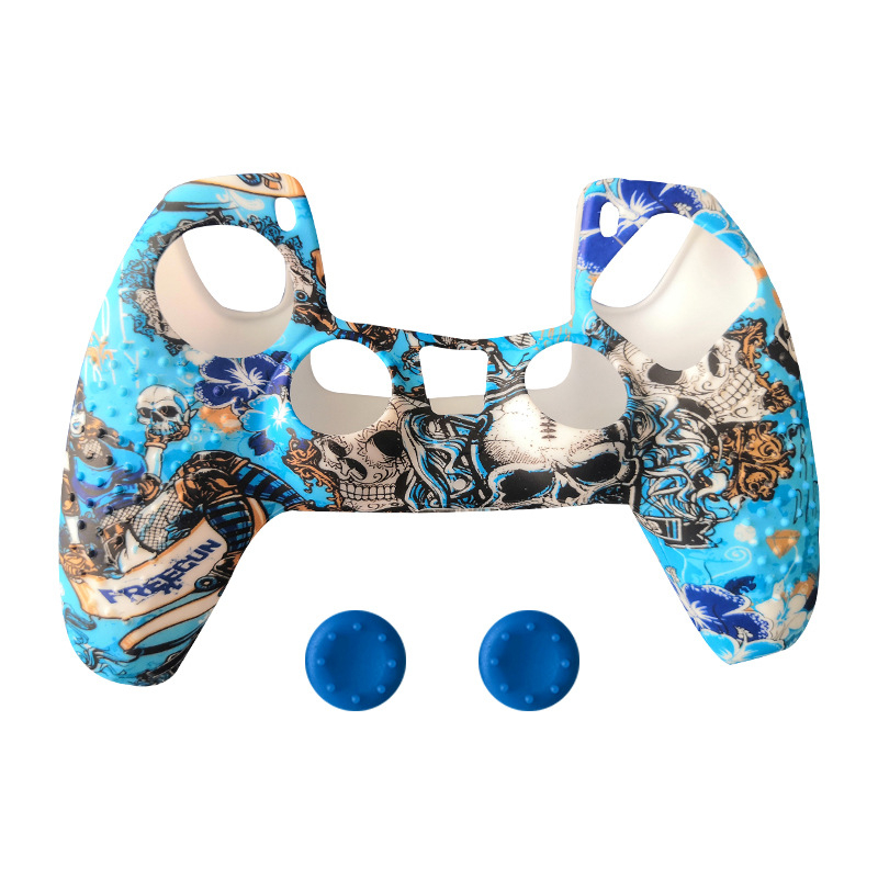 PS5 kontrolleri silikoonist kaitsekorpus kamuflaats granuleeritud tekstuuriga