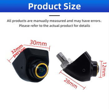 Automobiļu aizmugurējā kamera - 1080p HD, nakts redzamība, ūdensdroša, fisheye 360°, 170° skata leņķis