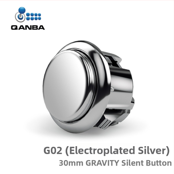 QANBA Gravity KS arkadinis mygtukas - elektroplatingas, mechaninis velenas, tylus