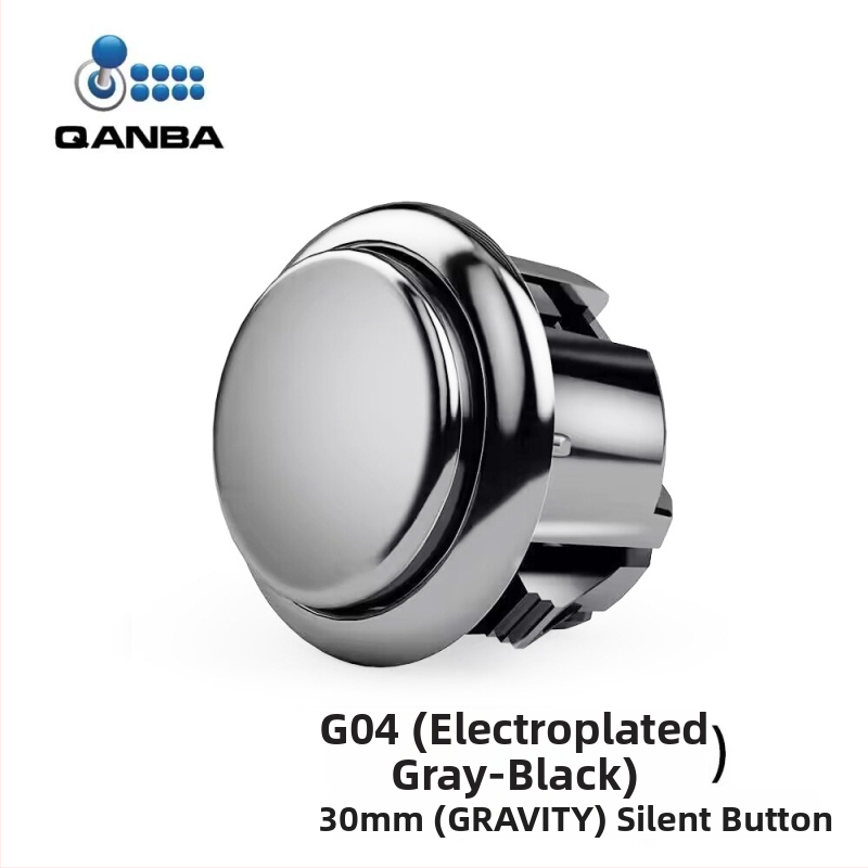 QANBA Gravity KS arkadinis mygtukas - elektroplatingas, mechaninis velenas, tylus