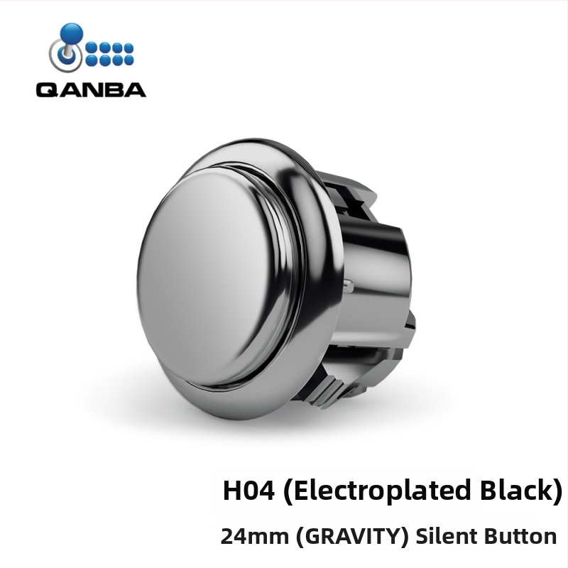 QANBA Gravity KS arkadinis mygtukas - elektroplatingas, mechaninis velenas, tylus