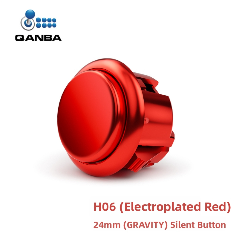 QANBA Gravity KS arkadinis mygtukas - elektroplatingas, mechaninis velenas, tylus