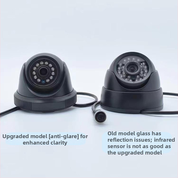 Automobilska infracrvena hemisferična kamera za četiri kanala nadzora, 1080P, AHD, 12-24V, 90° prilagodljiv, ABS kućište